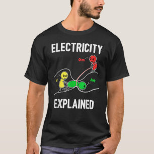 Camiseta Eletricidade Explicada Ohm Volt Ampere Eletricista