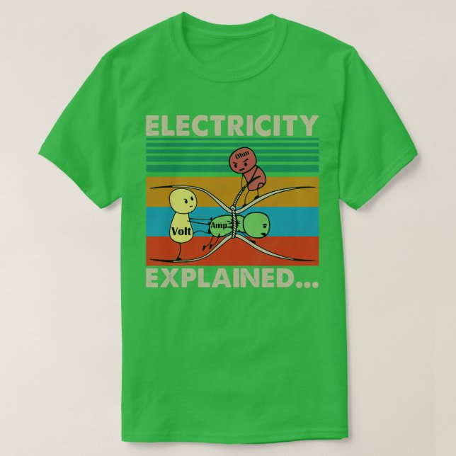 Camiseta Eletricidade explicada TShirtEletricidade explicad (Frente do Design)