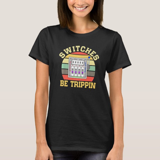 Camiseta Eletricista Desliga Disjuntores (Frente)