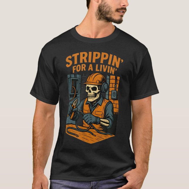Camiseta Eletricista Engraçado Com Um (Frente)