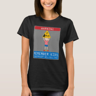 Camiseta Eletricista Lembre-se Crianças Eletricidade Vai Ma