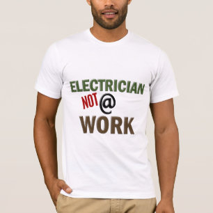 Camiseta Eletricista NÃO no trabalho