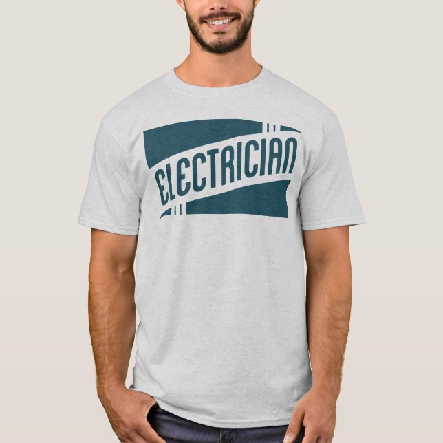 Camiseta eletricista retro (Frente)