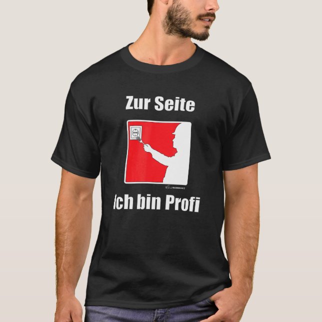Camiseta Eletricistas Zum Seitich Caixa Profi Língua Alemã (Frente)