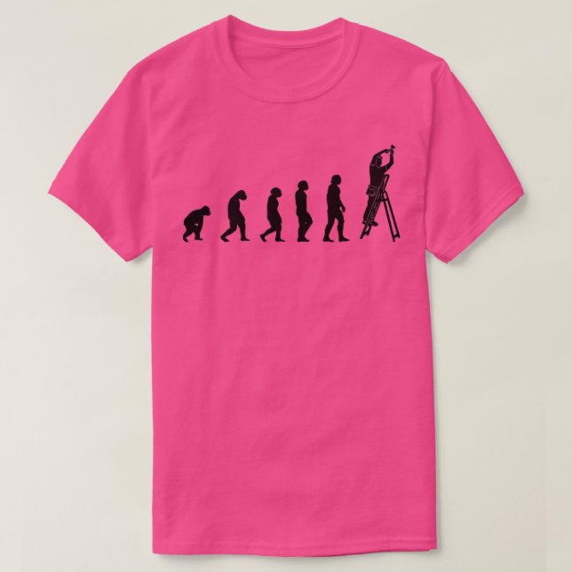 Camiseta Elétrico com ferramentas para a escada de portador (Frente do Design)