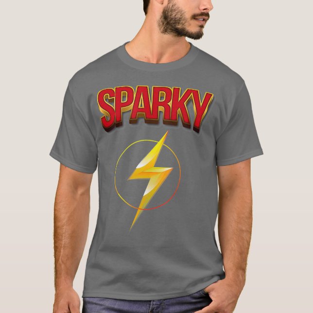 Camiseta Elétrico de Engenheiro Sparky Funny (Frente)