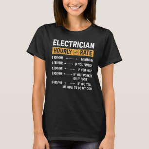 Camiseta Elétrico de Taxas Horárias