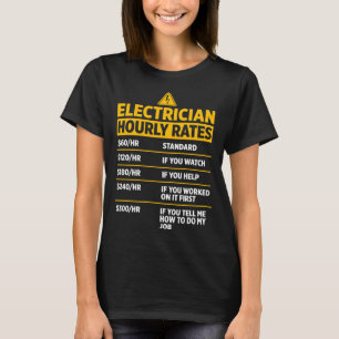 Camiseta Elétrico de Taxas Horárias