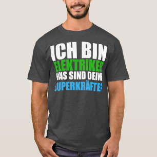 Camiseta Elétrico dizendo formação de super poderes