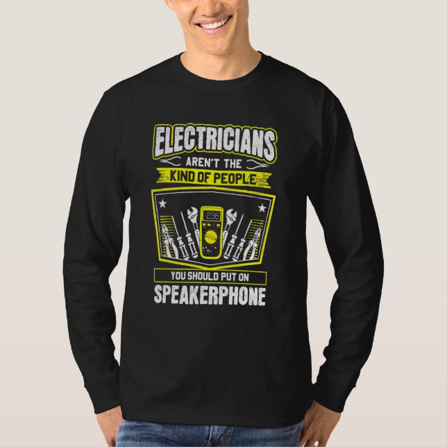 Camiseta Elétrico do Speakerphone (Frente)