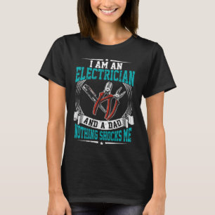 Camiseta Elétrico e Pai nada me choca o Circ Lineman
