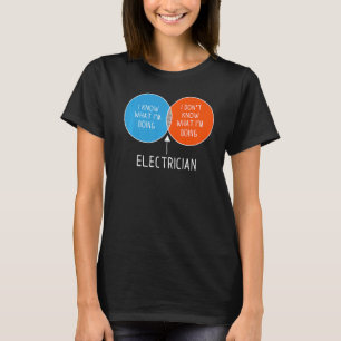 Camiseta Elétrico Eu não sei o que estou fazendo com duas c