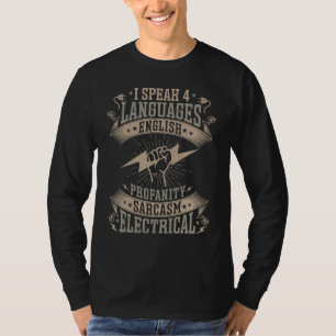 Camiseta Elétrico I Fala 4 Idiomas Inglês E Bomba