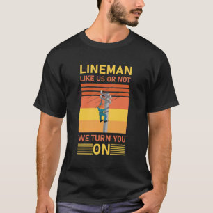 Camiseta Elétrico Lineman como nós ou não o ligamos