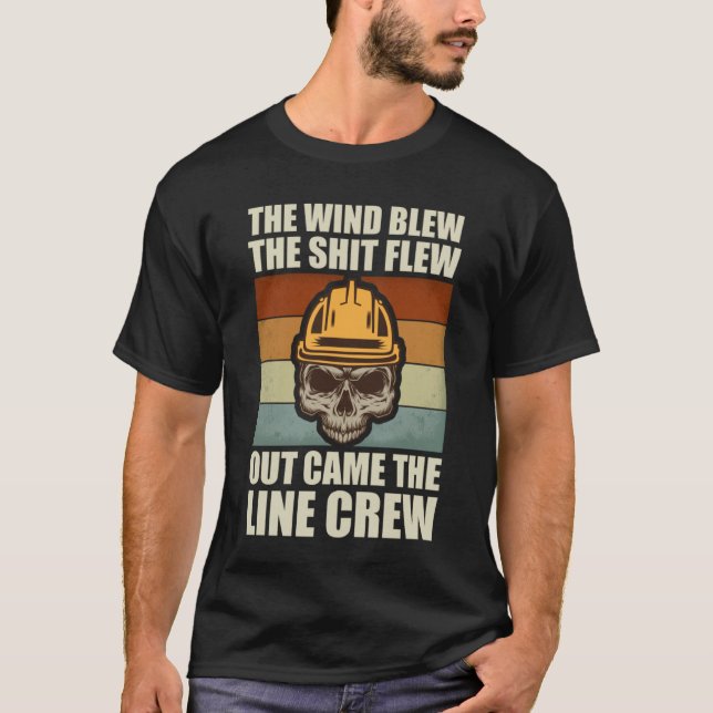 Camiseta Elétrico Lineman Dizendo Obrigado A Lineman 6 (Frente)