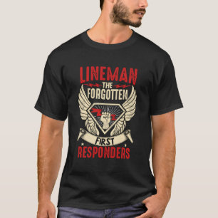 Camiseta Elétrico Lineman, os primeiros respondedores esque