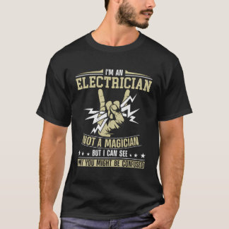 Camiseta Elétrico Magico Eu Sou Um Elétrico Não Uma Magia