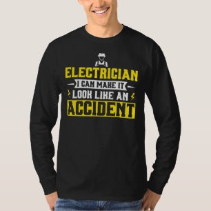 Camiseta Elétrico Mens Posso Fazer Com Que Pareça Um Accídi