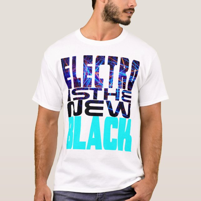 Camiseta Eletro É O Novo Preto (Frente)