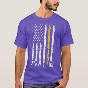 Camiseta Eletro eletricista-americano Ferramentas de Sinali