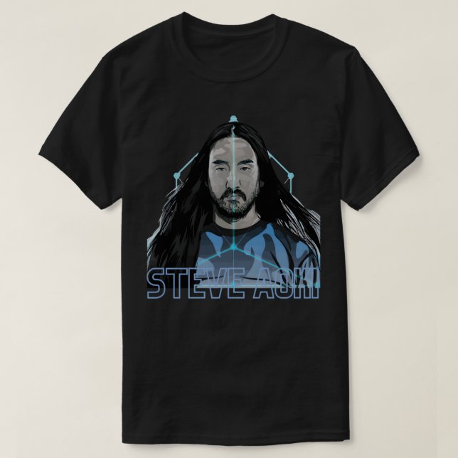 Camiseta eletro steve aoki electro house music dj (Frente do Design)