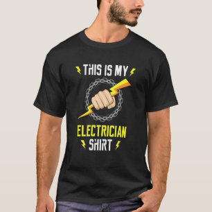 Camiseta Eletro-Trabalhador Elétrico Irônico
