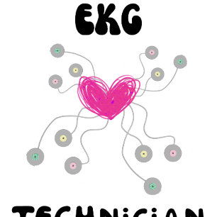 Camiseta eletrocardiograma técnico EKG