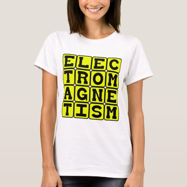 Camiseta Eletromagnetismo, Ramo da Física (Frente)