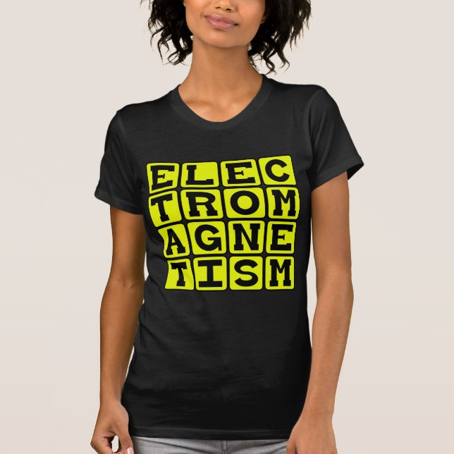 Camiseta Eletromagnetismo, ramo de física (Frente)