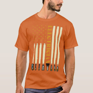Camiseta Eletronica Elétrica de Reparo Patriótico de Bandei