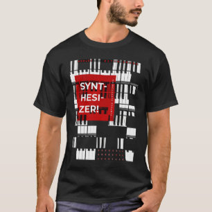 Camiseta Eletrônica Vintage de Sintetizador Som Analógico R