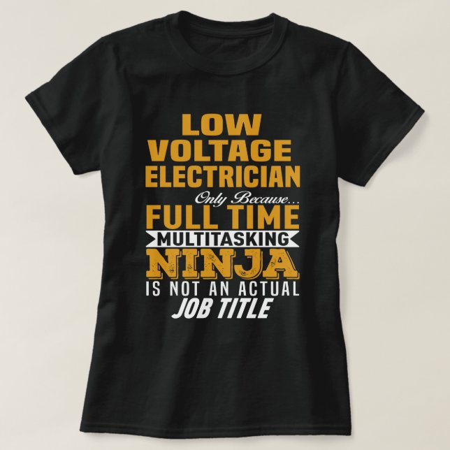 Camiseta Eletrônico de Baixa Voltagem (Frente do Design)