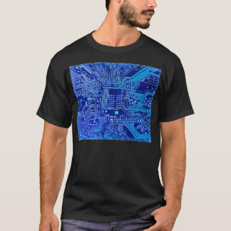 Camiseta Eletrônicos Circuito no Conselho do circuito impre