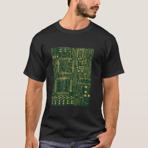 Camiseta Eletrônicos de circuito de computador Conselhos de