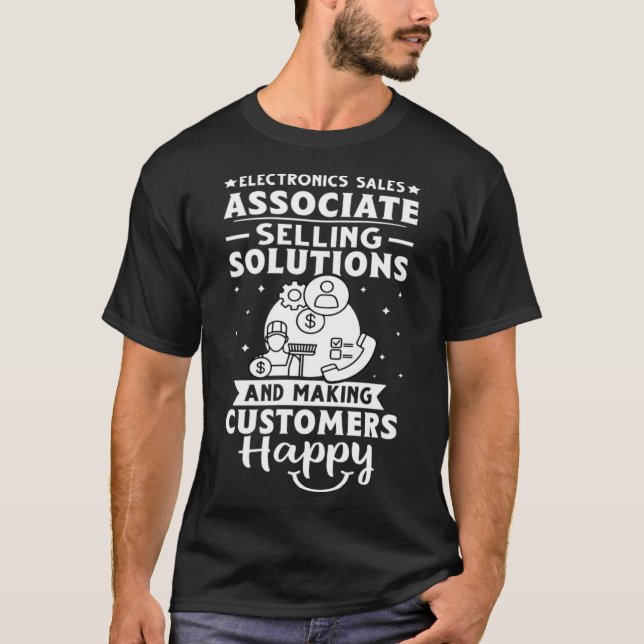 Camiseta Eletrônicos Vendas Associadas Fazeres Clientes Fel (Frente)