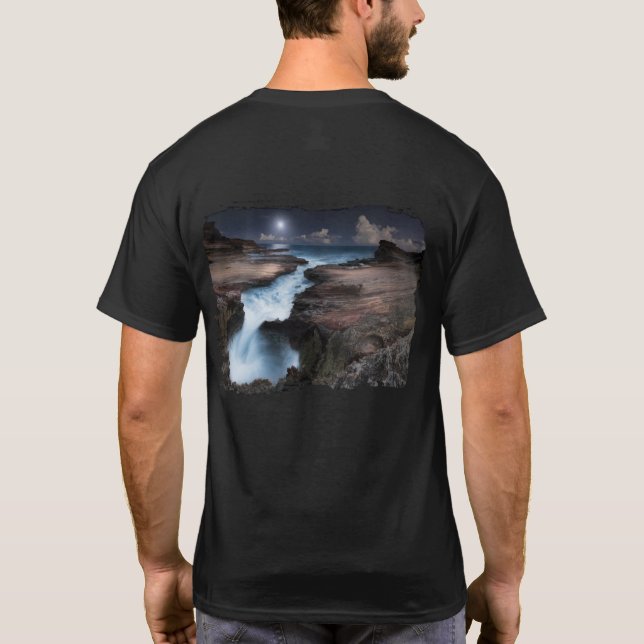 Camiseta Elevação da lua na vigia de Lanai (Verso)
