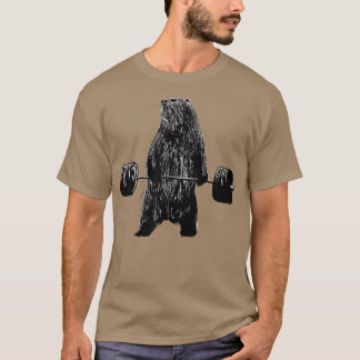 Camiseta Elevação da Motivação Gym Forte Urso Grizzly