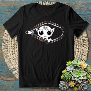 Camiseta Elevação de alienígena de um Zipper OFO legal