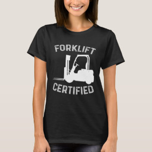 Camiseta Elevação de Driver de Elevador Certificado Formata