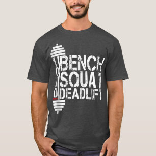 Camiseta Elevação de Peso do Banco de Corte 10