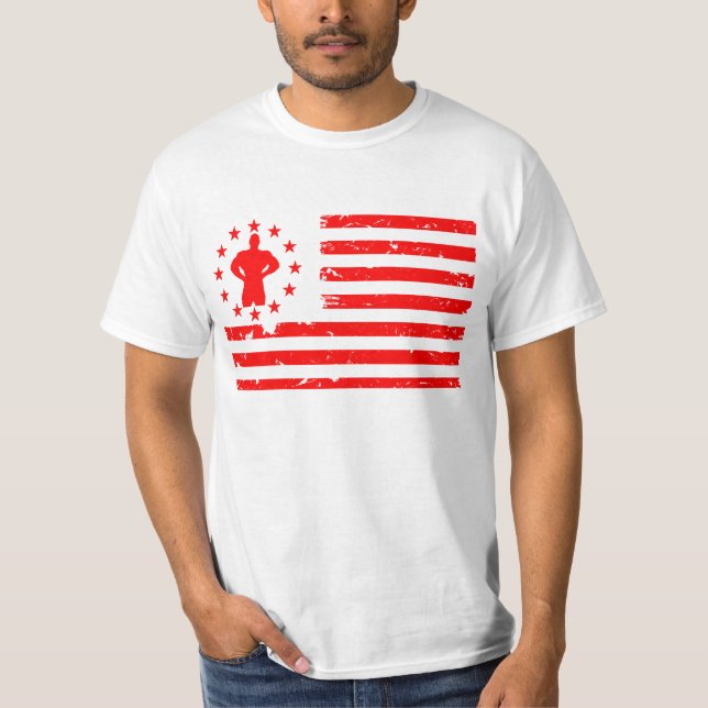 Camiseta Elevação de peso e construção de barcos (Frente)