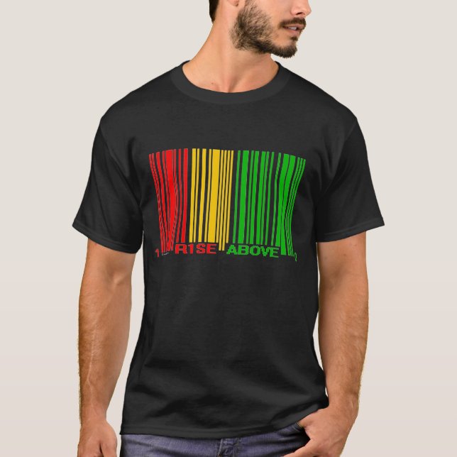 Camiseta Elevação de Rasta acima do código de barras! (Frente)