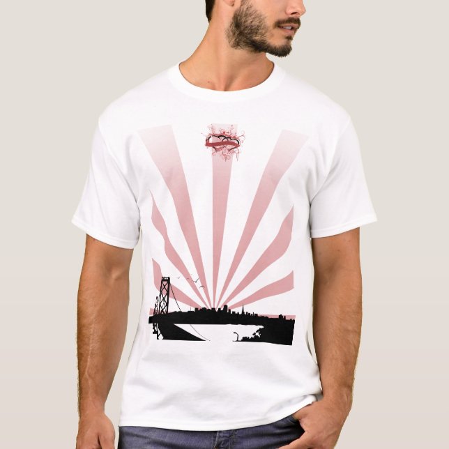 Camiseta Elevação de Sun na cidade (Frente)