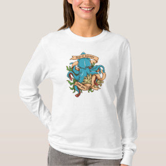 Camiseta Elevação do polvo do monstro de Kraken