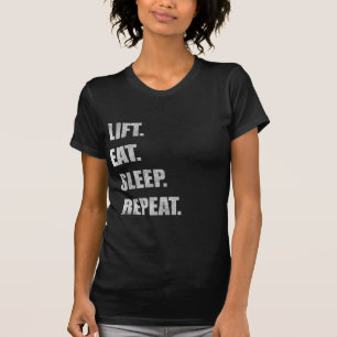 Camiseta Elevador. Coma. Sono. Repetição