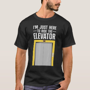 Camiseta Elevador legal Para Homens Inspetores Do Elevador