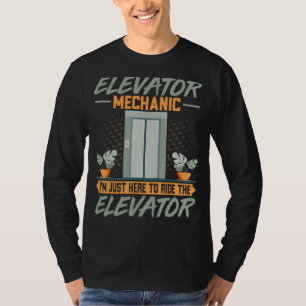 Camiseta Elevador Mecânico Elevador - Reparador
