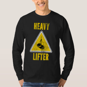 Camiseta Elevador Pesado Gym Esportivo Arranjo Poderoso