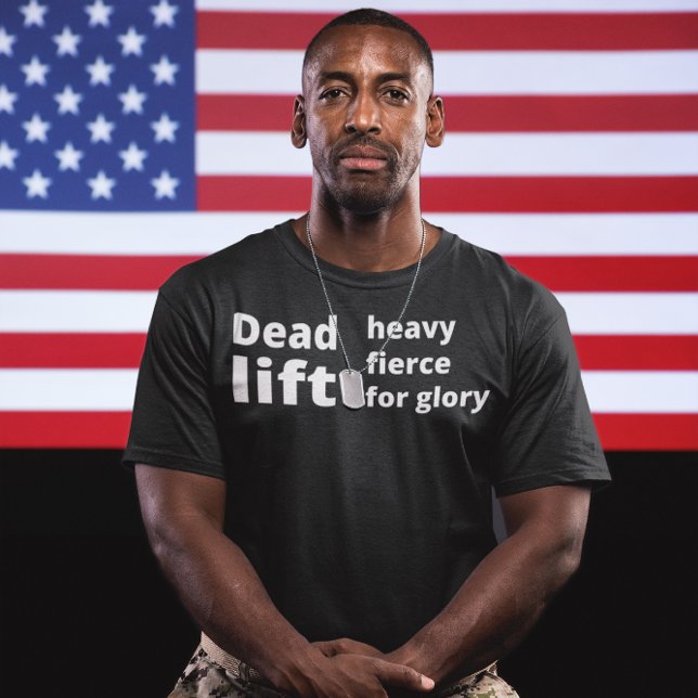 Camiseta Elevador pesado para a glória. T-Shirt Engraçado (Criador carregado)