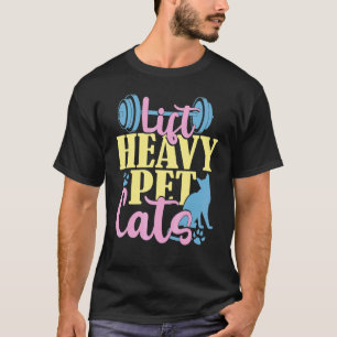 Camiseta Elevadores E Pesos, Ou Gym, Para Pet Pesado De Ele